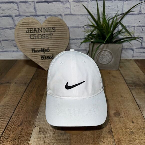 Nike Golf Heritage86 Performance Logo Adjustable Hat - White - Picture 8 of 8